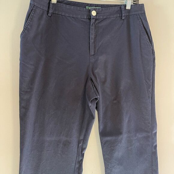 Lauren Ralph Lauren Navy Pants | SZ 12 Petite - Picture 6 of 8